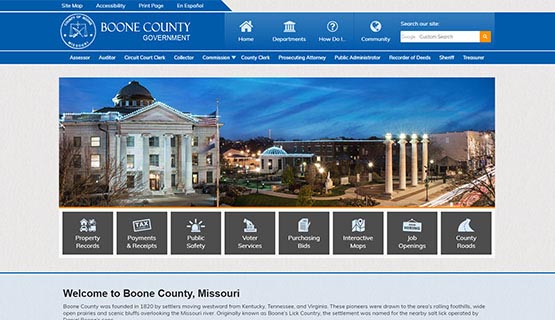 Boone County Government website
