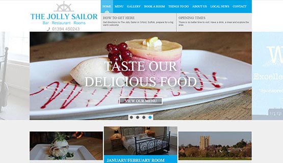 The Jolly Sailor website