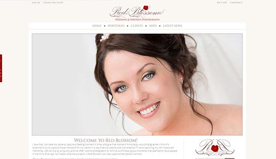 Red Blossom Photography website